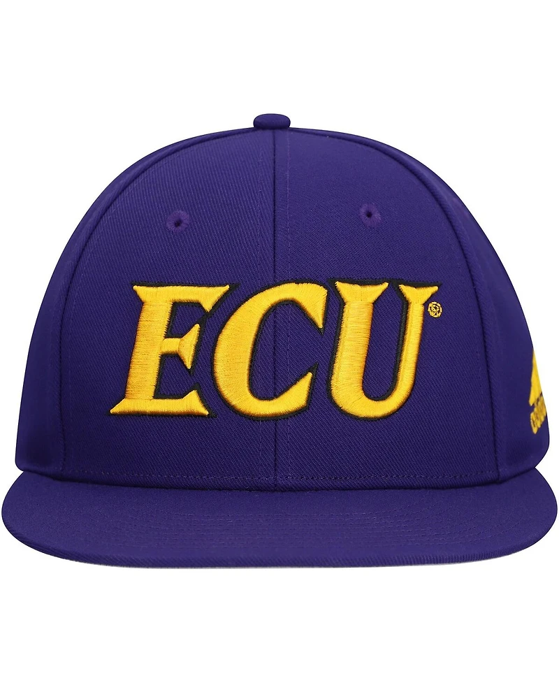 Adidas Men's Purple Ecu Pirates on Field Fitted Hat