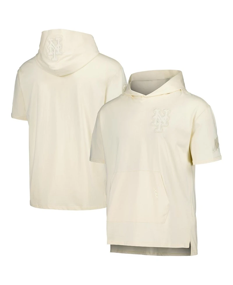 Pro Standard Men's Cream New York Mets Neutral Hoodie T-Shirt
