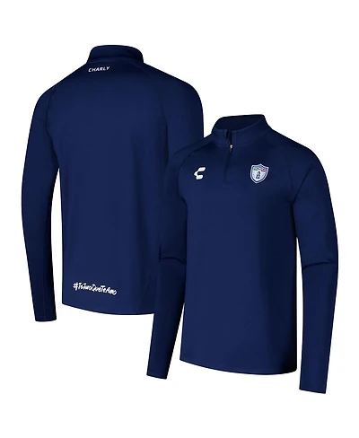 Charly Men's Blue C.f. Pachuca 2024/25 Quarter-Zip Pullover Sweatshirt