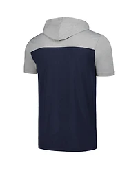 New Era Men's Navy Seattle Mariners Active Brushed Hoodie T-Shirt