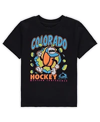Outerstuff Toddler Black Colorado Avalanche Break Through T-Shirt