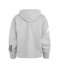 '47 Brand Women's Heather Gray Florida Gators High Hopes Long Sleeve Cropped Hoodie
