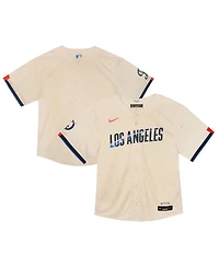 Nike Baby Boys and Girls Cream Los Angeles Dodgers 2024 City Connect Limited Jersey