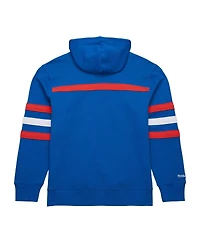 Mitchell & Ness Men's Blue New York Rangers Head Coach Slogan Pullover Hoodie