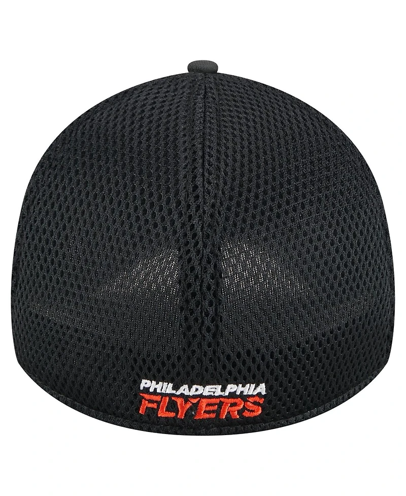 New Era Men's Black Philadelphia Flyers Active Subtle Camo 39THIRTY Flex Hat