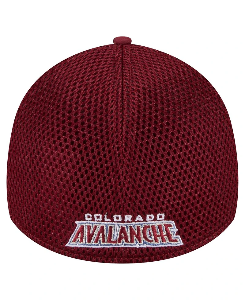 New Era Men's Burgundy Colorado Avalanche Active Subtle Camo 39THIRTY Flex Hat