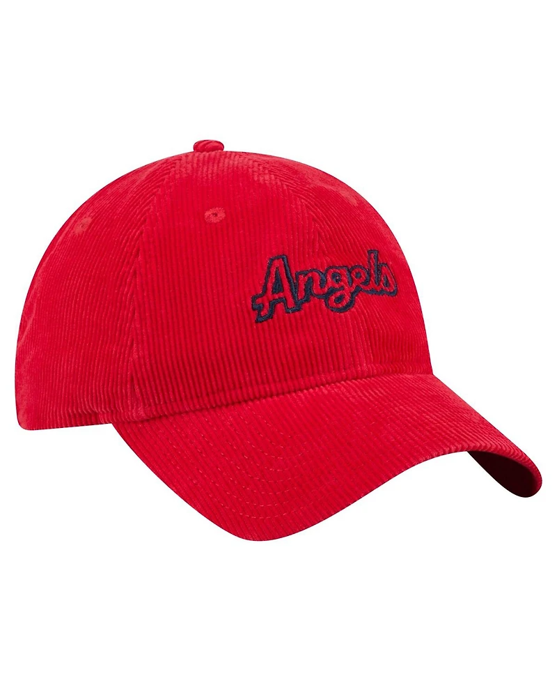 New Era Women's Red Los Angeles Angels Corduroy 9TWENTY Adjustable Hat