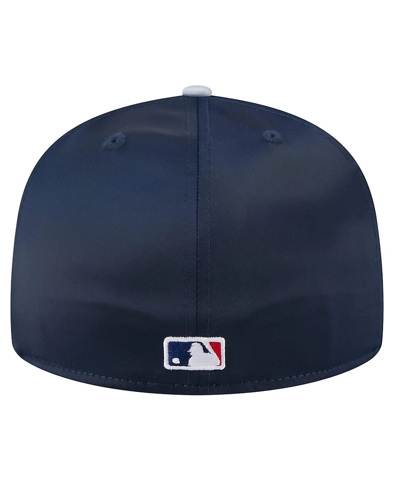 New Era Men's Navy/Gray York Yankees Satin 59FIFTY Fitted Hat
