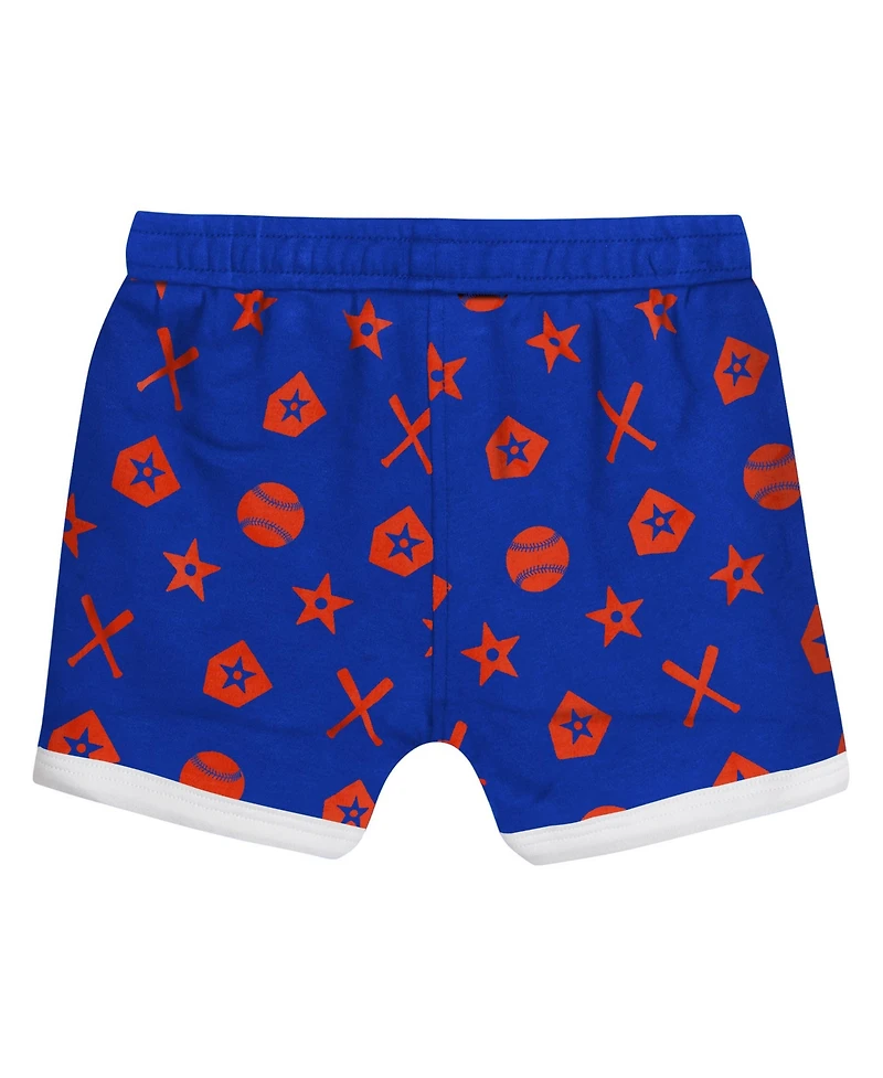Outerstuff Baby Boys and Girls 2-Piece Blue New York Mets On Deck Diaper Cover Set