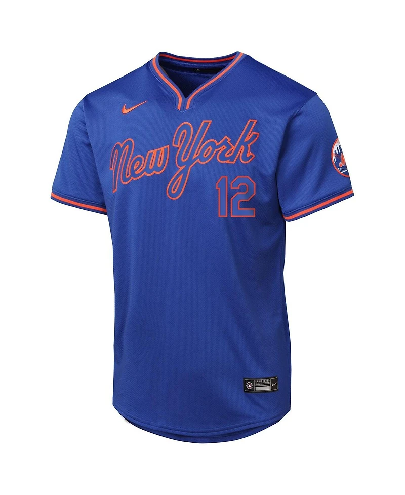 Nike Big Boys and Girls Francisco Lindor Royal New York Mets Alternate Limited Player Jersey