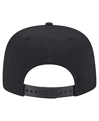 New Era Men's Black Chicago Bulls Team Text Golfer Snapback Hat