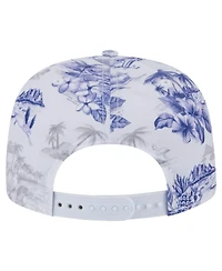 New Era Men's White New York Yankees Printed Island Golfer Snapback Hat