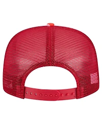 New Era Men's Red St. Louis Cardinals Adventure Pattern Golfer Trucker Snapback Hat
