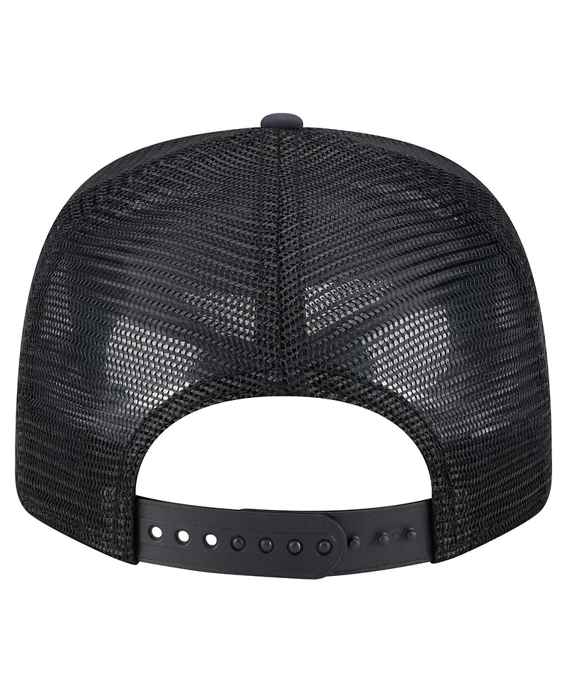 New Era Men's Black Washington Nationals Adventure Drinks Pattern 9SEVENTY Stretch-Snap Hat