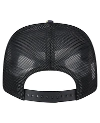 New Era Men's Black Texas Rangers Adventure Drinks Pattern 9SEVENTY Stretch-Snap Hat