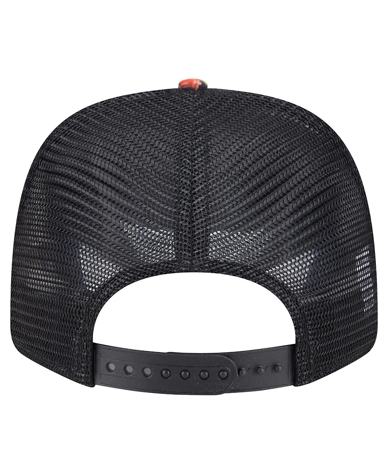 New Era Men's Black San Francisco Giants Adventure Drinks Pattern 9SEVENTY Stretch-Snap Hat