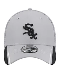 New Era Men's Gray Chicago White Sox Linear 39THIRTY Flex-Fit Hat
