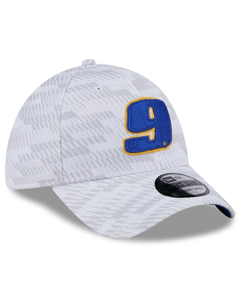 New Era Men's White Chase Elliott 39THIRTY Graded Flex Hat