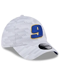 New Era Men's White Chase Elliott 39THIRTY Graded Flex Hat