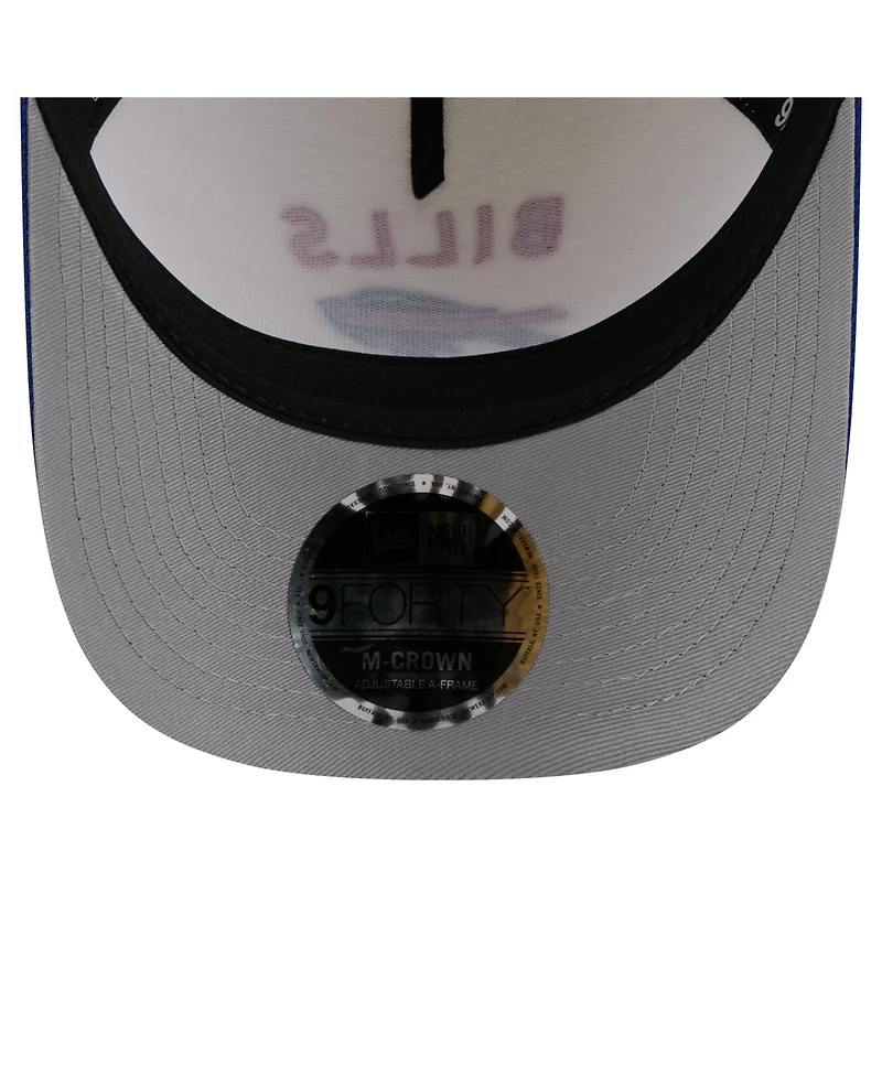 New Era Men's Cream/Royal Buffalo Bills 2025 Nfl Draft 9FORTY A-Frame M-Crown Adjustable Hat