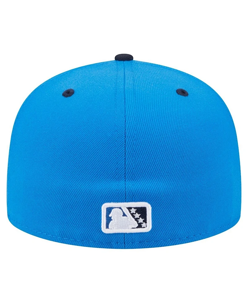 New Era Men's Blue/Navy Tampa Tarpons Authentic Collection 59FIFTY Fitted Hat