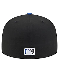 New Era Men's Black/Blue Biloxi Shuckers Authentic Collection 59FIFTY Fitted Hat