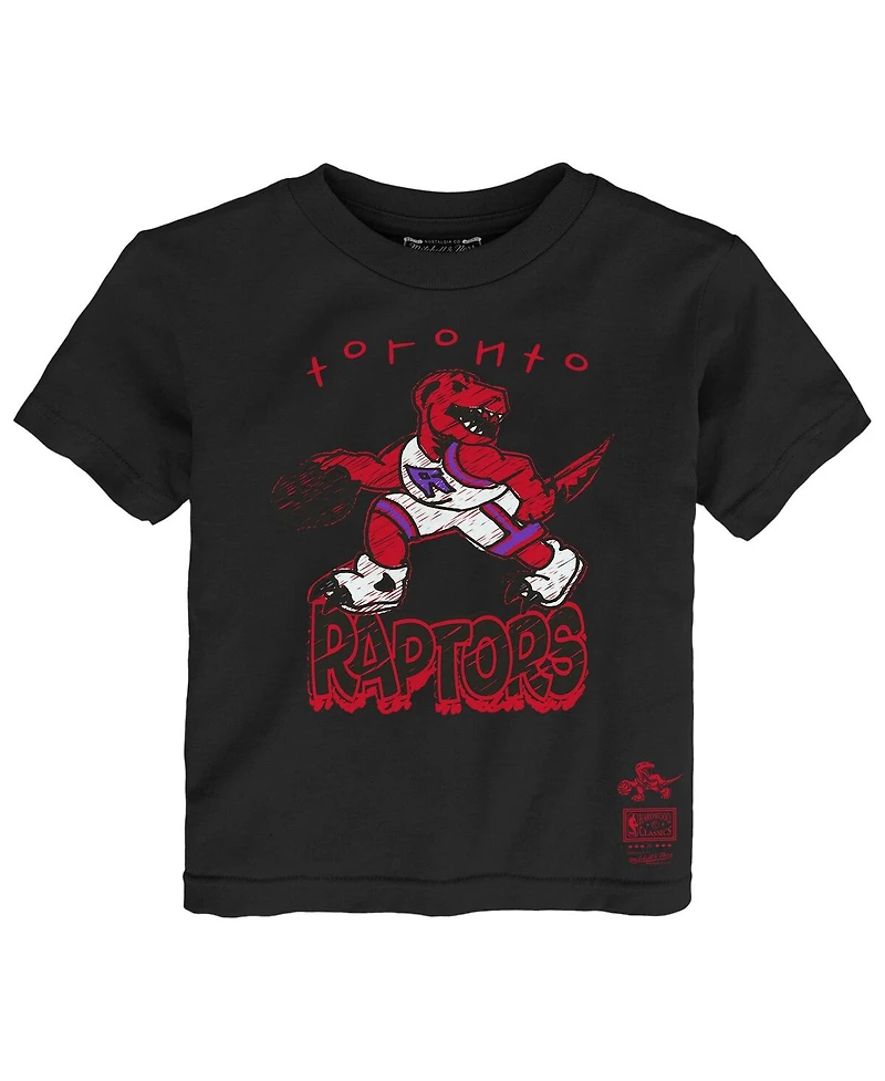 Mitchell & Ness Toddler Black Toronto Raptors Favorite Team T-Shirt