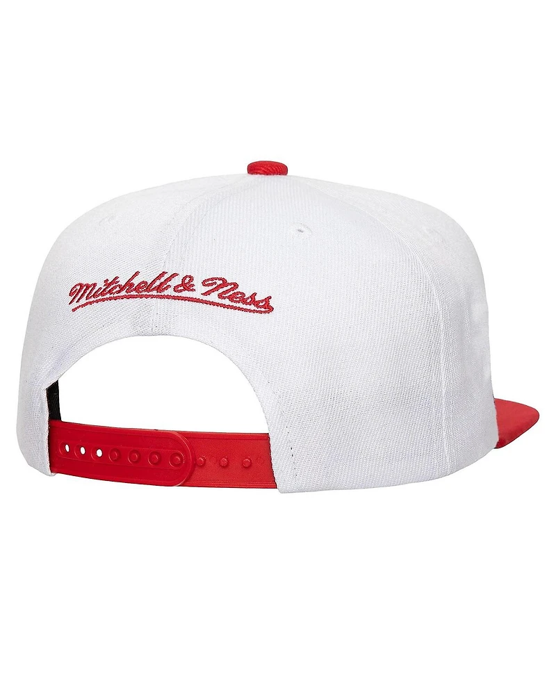 Mitchell & Ness Men's White California Angels Cooperstown Collection Basic Flip Snapback Hat