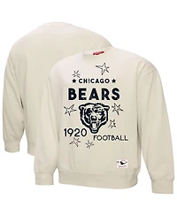 Mitchell & Ness Women's Cream Chicago Bears Shooting Stars Pullover Sweatshirt