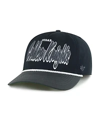 '47 Brand Men's Black/Charcoal Vegas Golden Knights Drop Shadow Rope Hitch Adjustable Hat