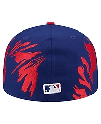 New Era Men's Royal/Red Texas Rangers Retro Pattern 59FIFTY Fitted Hat