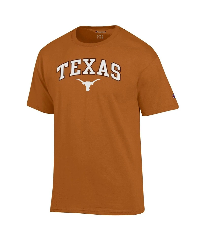 Champion Men's Texas Orange Longhorns Arch Over Logo T-Shirt