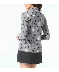 Beach House Women's Swim Zip Front Rash Guard