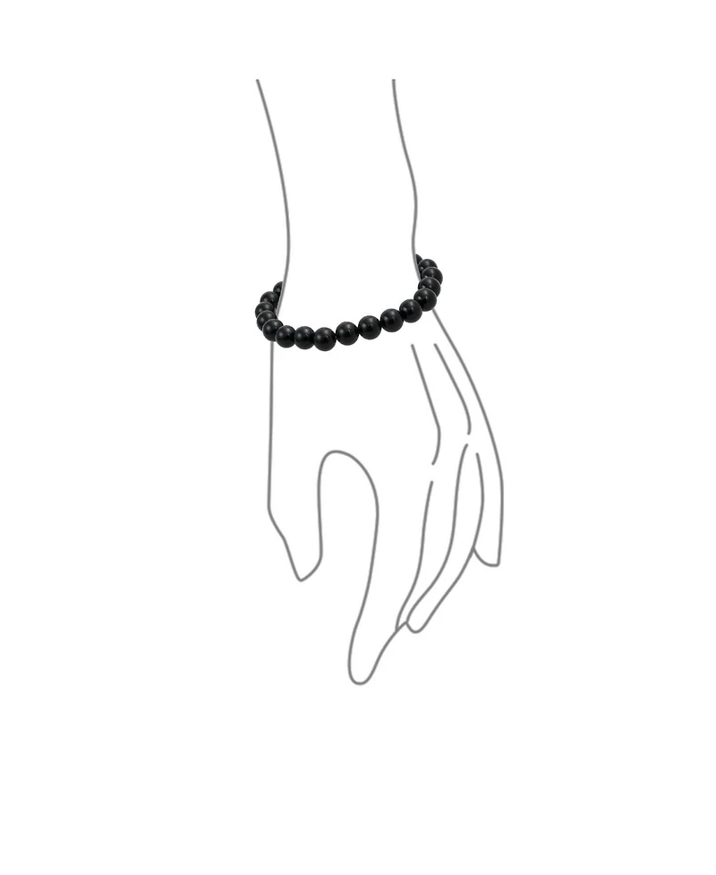 Bling Jewelry Natural Multi Color Round Beads 8MM Strand Stackable Stretch Bracelet