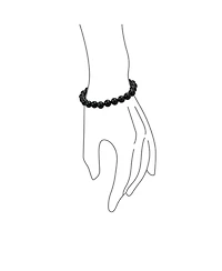 Bling Jewelry Natural Multi Color Round Beads 8MM Strand Stackable Stretch Bracelet