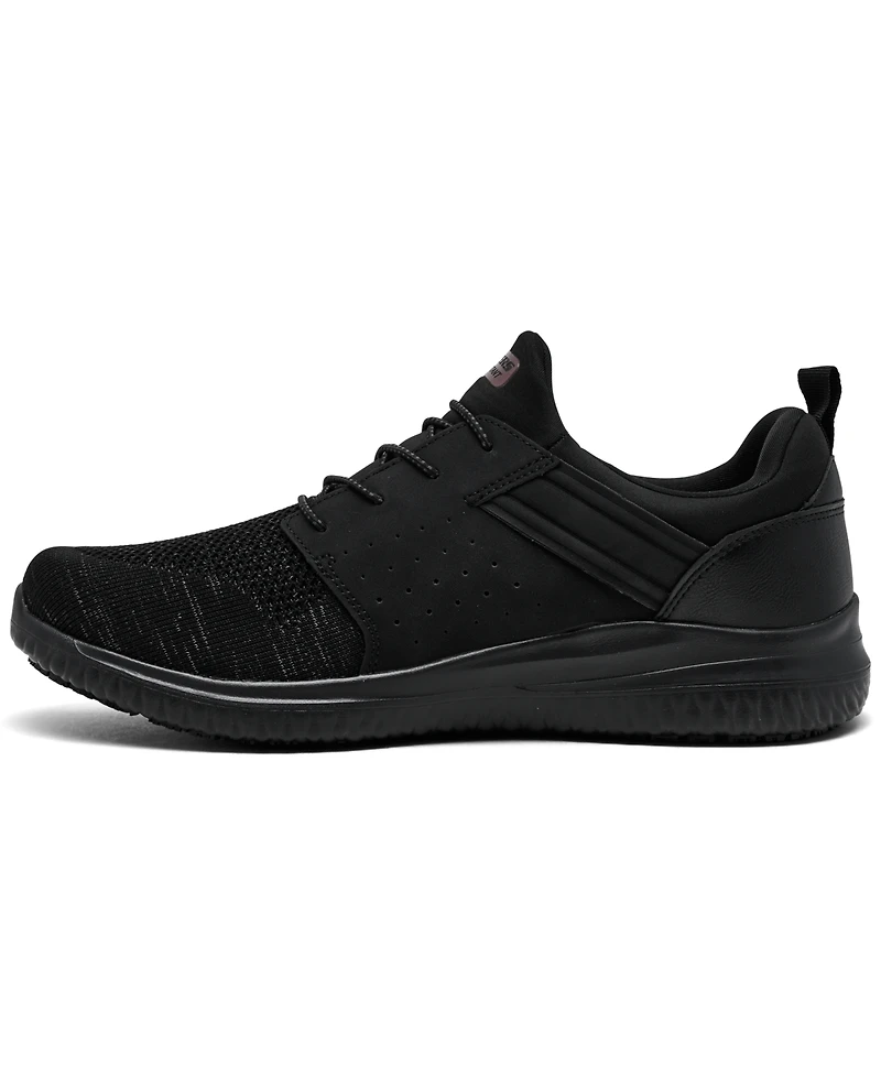 Skechers Men's Work Slip-Resistant: Delson 3.0 - Oteron Wide-Width Casual Sneakers from Finish Line