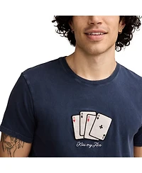 Lucky Brand Men's Kiss My Ace Cards T-Shirt