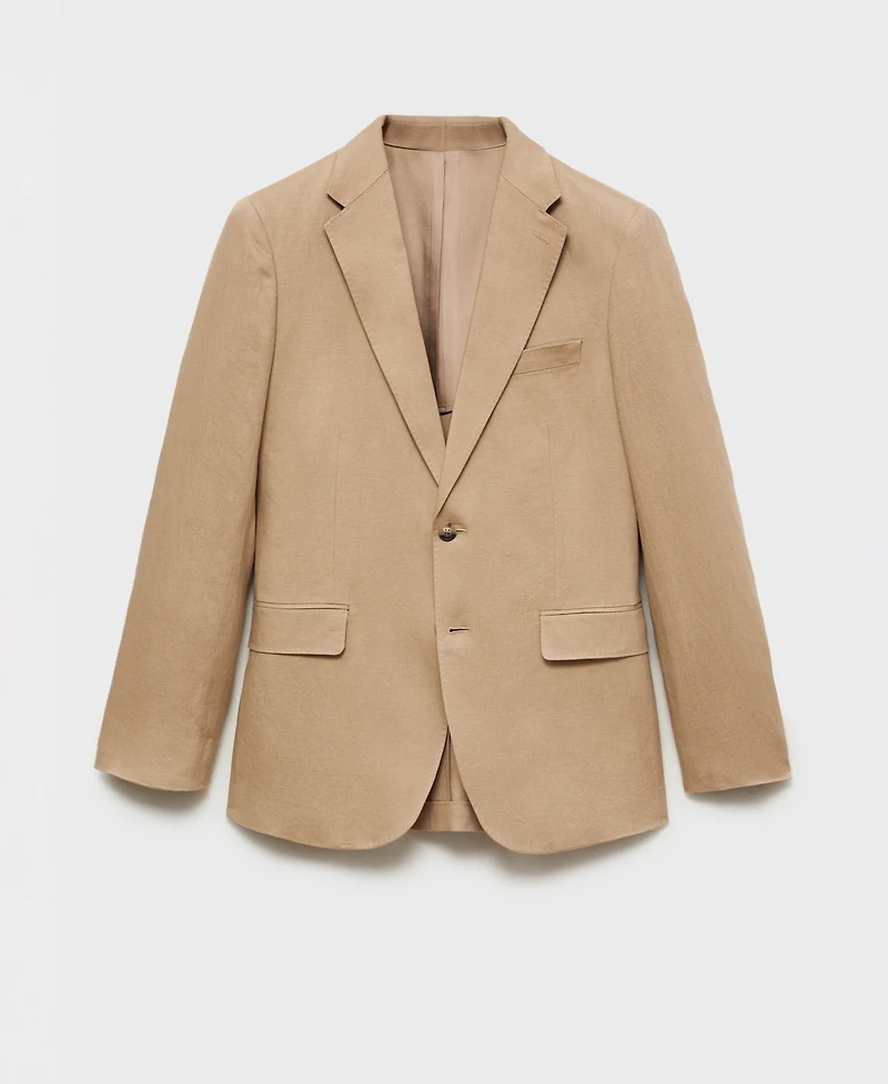 Mango Men's Linen Slim-Fit Suit Blazer