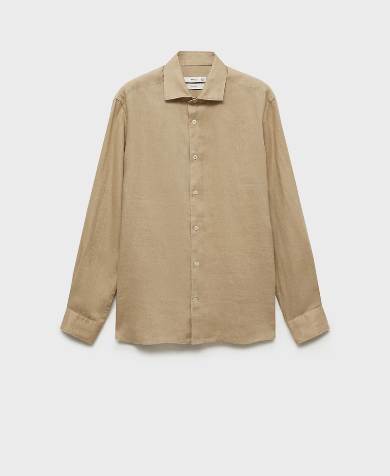 Mango Men's Linen Slim-Fit Shirt
