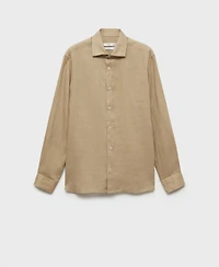 Mango Men's Linen Slim-Fit Shirt