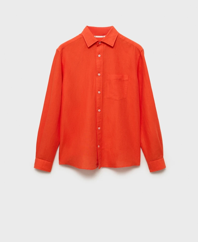 Mango Men's Classic-Fit Linen Shirt