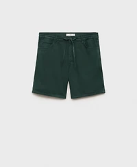 Mango Men's Denim Drawstring Shorts