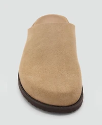 Mango Men's Suede Leather Clogs