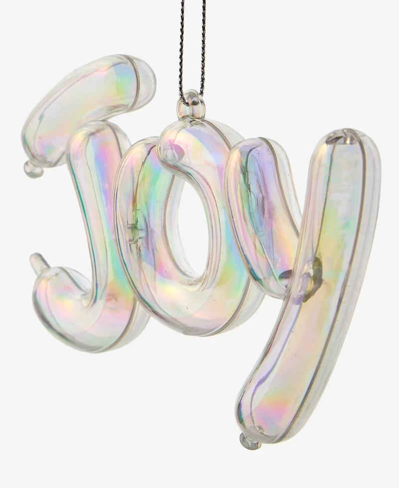 Holiday Lane Pastel Shine Iridescent Joy Ornament, Macy's Exclusive
