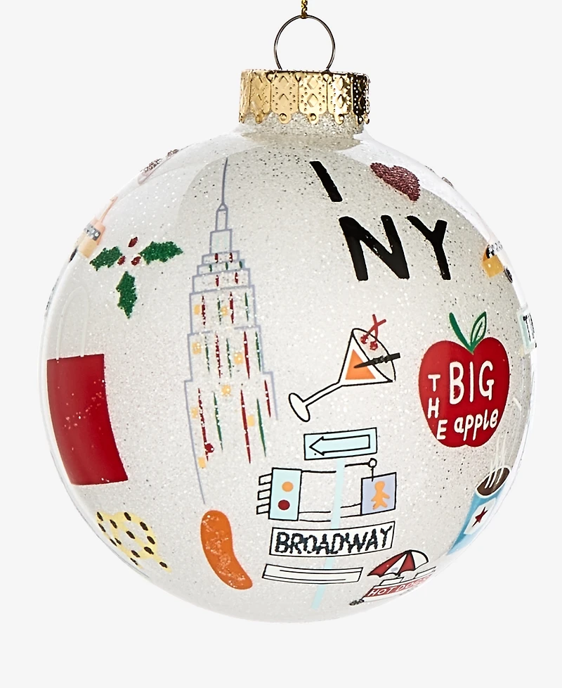 Holiday Lane New York City Icons Glass Ball Ornament, Macy's Exclusive