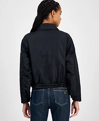 Michael Kors Women's Reversible Bomber Barn Jacket