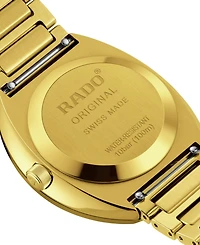 Rado Unisex Swiss Automatic DiaStar Original Gold Pvd Stainless Steel Bracelet Watch 38mm