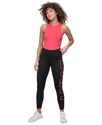 Dkny Sport Women's Logo Balance Compression High-Waist 7/8 Tights