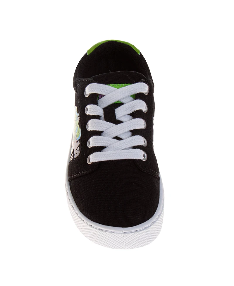 Nickelodeon Little and Big Boys Teenage Mutant Ninja Turtles Lace Up Canvas Sneakers
