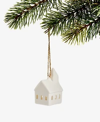Holiday Lane Nordic Wonderland Ceramic House Ornament, Macy's Exclusive
